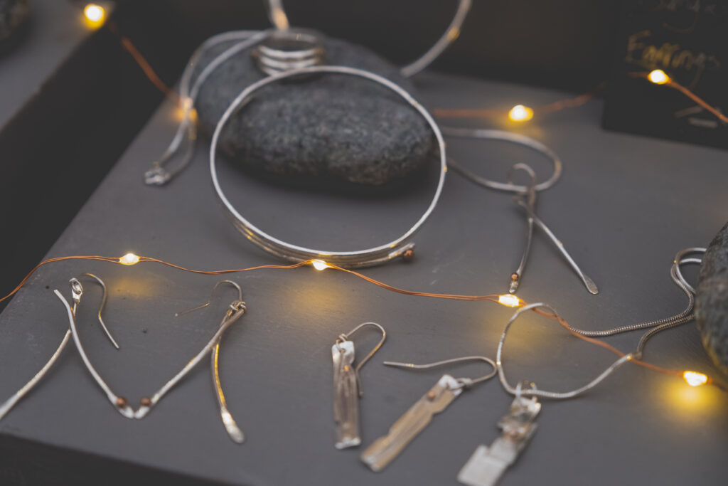 One-of-a-kind silver Cornish jewellery at Fowey Christmas Market